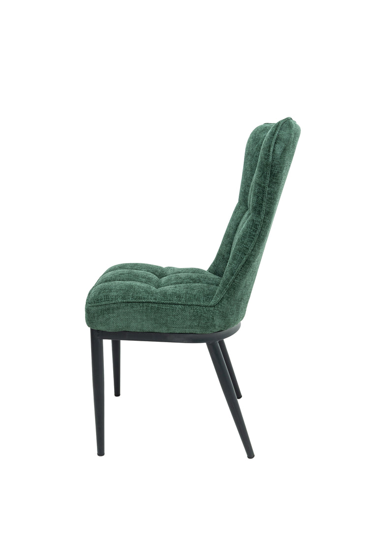 Scaun ML-3, tapitat stofa, verde