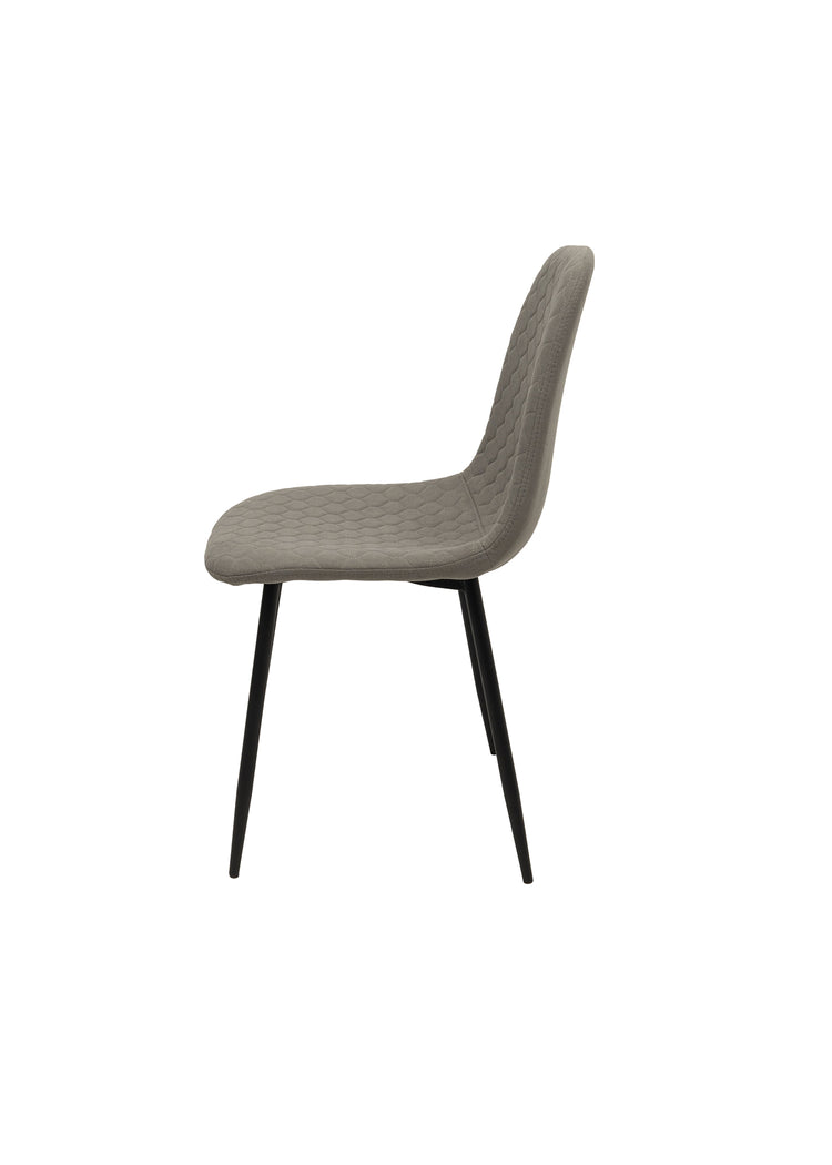 Scaun ML-6, tapitat stofa, gri