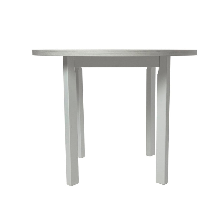 Masa living poli2 b, alb, 100 x 100 x 76 cm, lemn masiv de pal/fag