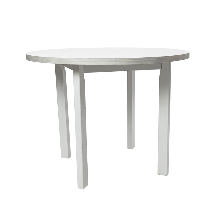 Masa living poli2 b, alb, 100 x 100 x 76 cm, lemn masiv de pal/fag