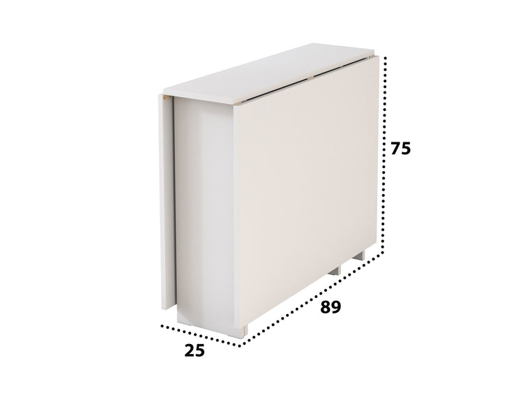 Masa pliabila fold, 161x75x89 cm, alb