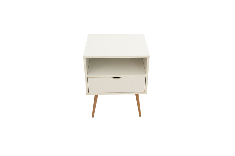 Noptiera Mila Alb, 47.6x61x40 cm - La Cucu