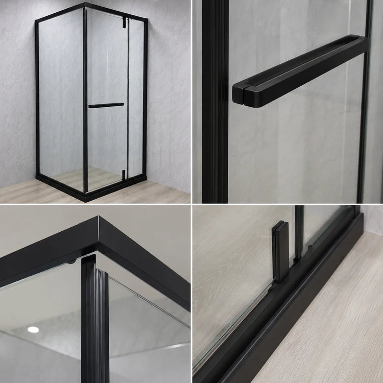 Cabina Dus Sticla 7.6mm, Transparent, 90x90x195cm
