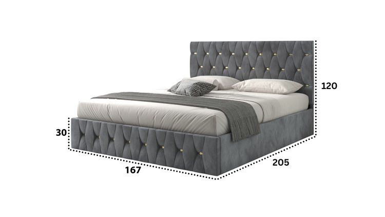 Pat Palermo, 160x200 cm, gri inchis/auriu