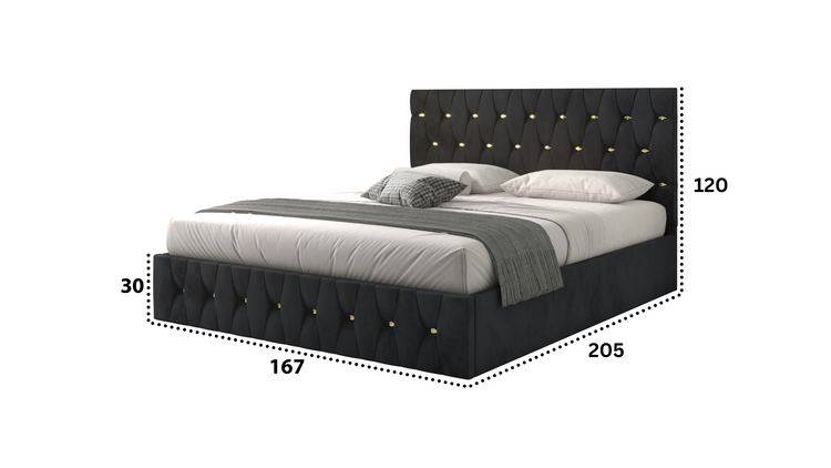 Pat Palermo, 160x200 cm, negru/auriu