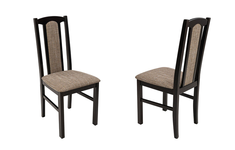 Scaun din lemn masiv de fag tapitat cu stofa s-37 boss7 w2, wenge