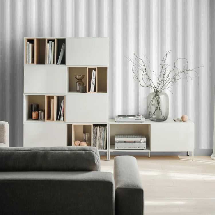 Riflaj decorativ Alb - Linerio XS -Line Oval - 1 buc