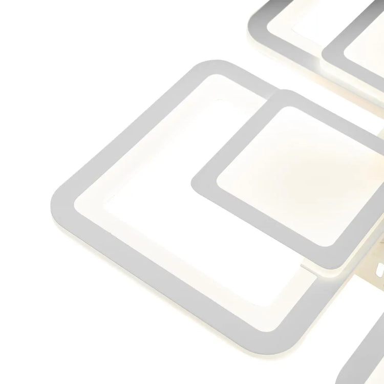 Lustra LED cu Telecomanda 'Susan', Alessandro Design, 77W, lumina Rece/Calda/Neutra, dimabila, alb LT804/4WH