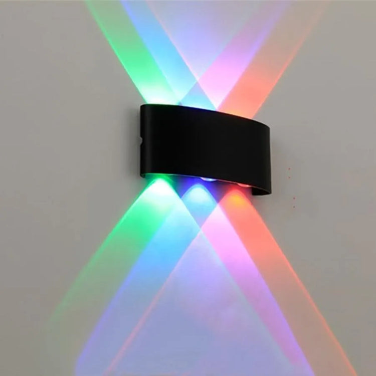 Aplică LED de Exterior Damir, 6W, RGB, Metal, Negru