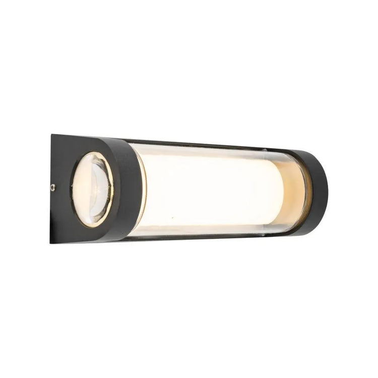 Aplică LED de Exterior Han, 12W, Metal, Negru