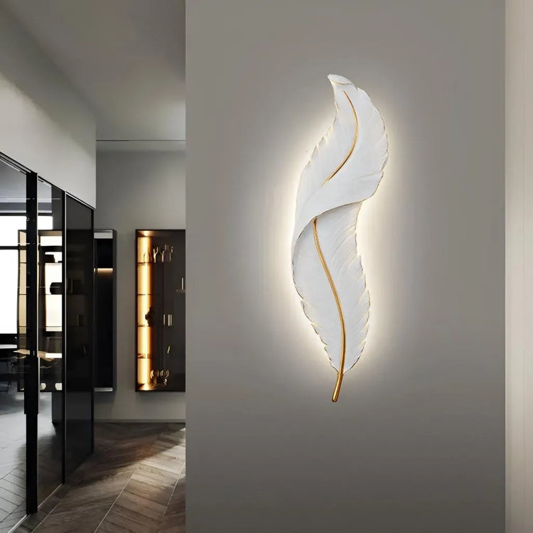 Aplica LED Pena 25W 45cm Alb Auriu, AD500/450WH