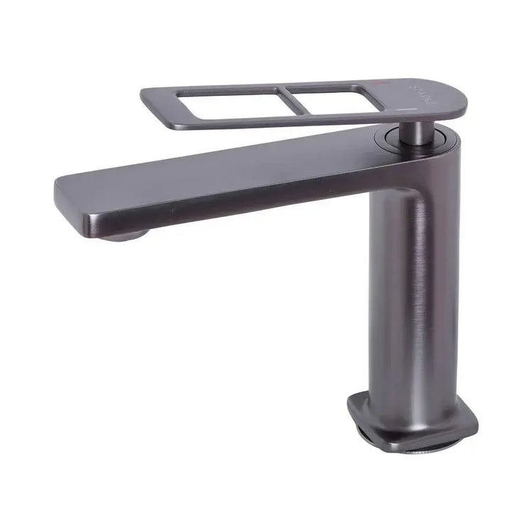 Baterie Lavoar Monocomanda Cartus Ceramic Alama Sanitara Gri Satin Racorduri si Kit Fixare Incluse  9707N