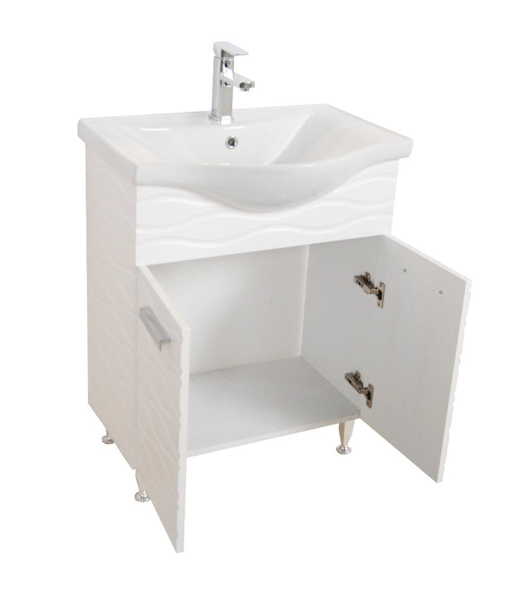 Bază și lavoar Seria 144, 65cm, Alb