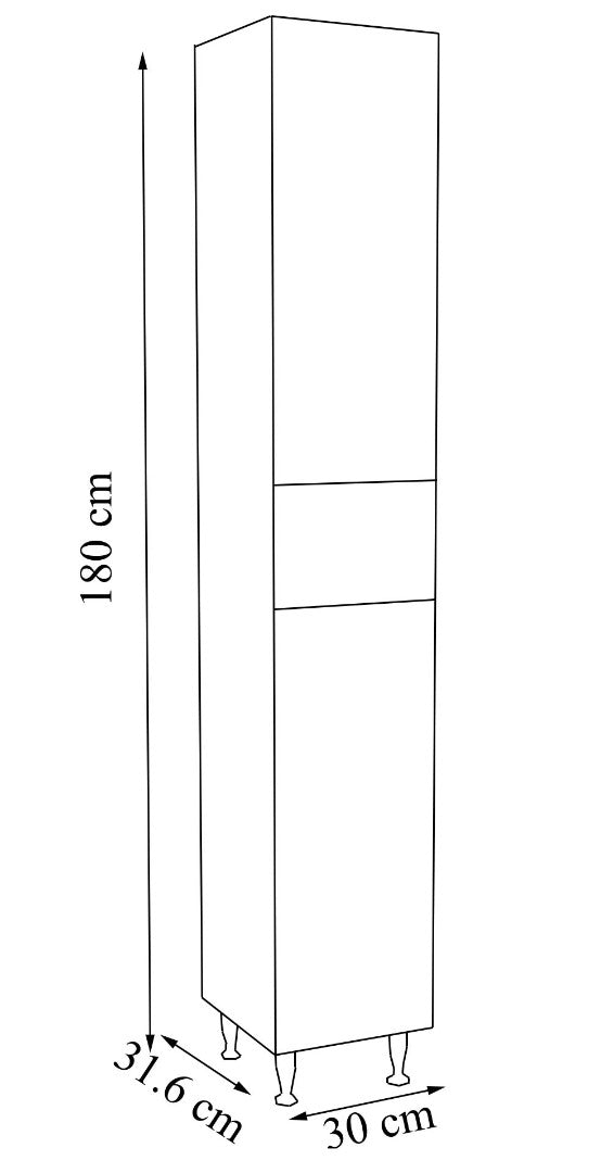 COLOANA MDF SERIA 786, ALB - La Cucu
