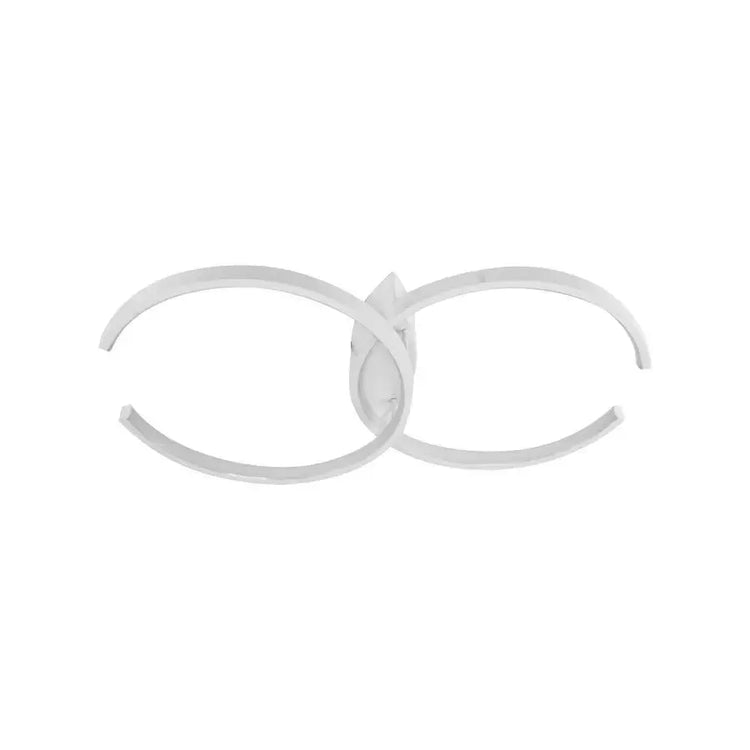 Lustra LED cu telecomanda NOAH 64W, 2 Elemente, lumina Rece/Calda/Neutra, Dimabila, Alb