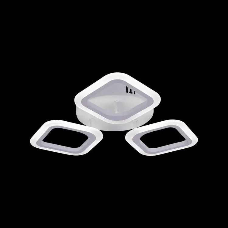 Lustra LED Erika 24W 3 Patrate Alb LL801/3WH