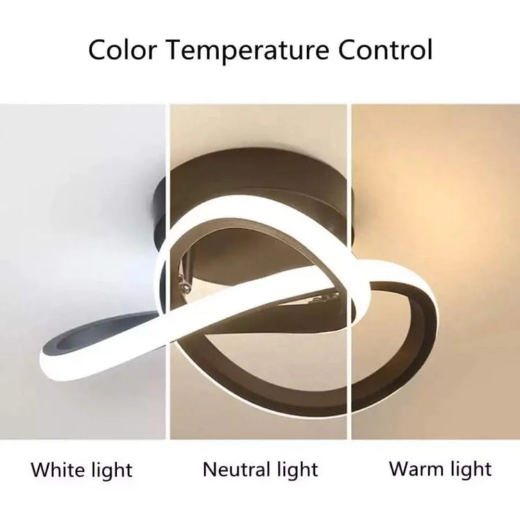 Lustra LED VERTEX Flow 24W, Diametru 25cm, lumina Rece/Calda/Neutra, Alb
