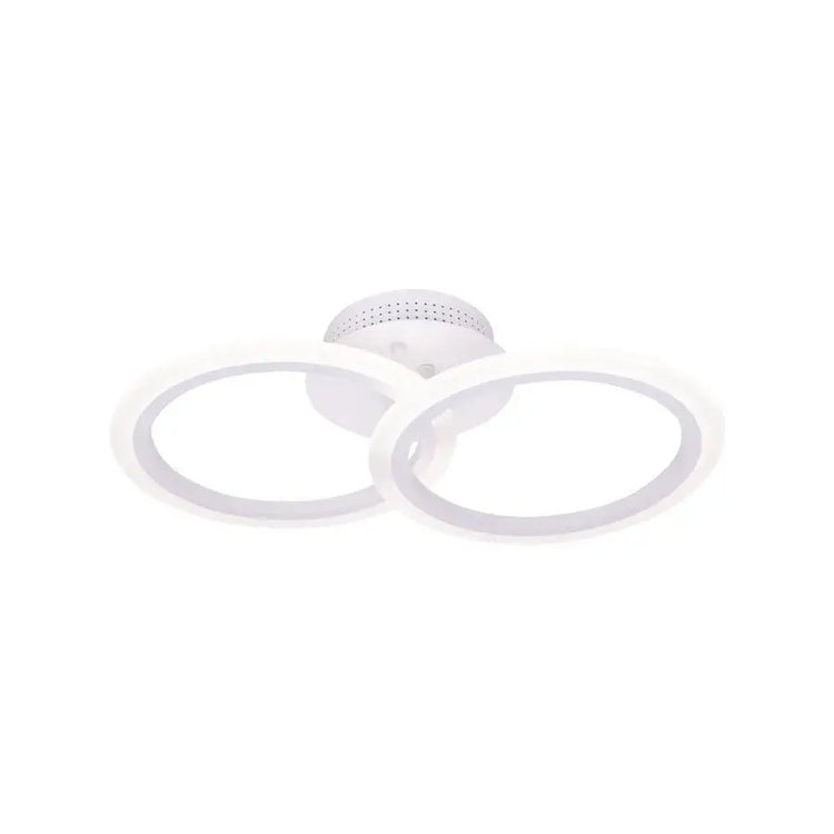 Lustra LED cu Telecomanda Barbara, 28W, Dimabila, Alb LT800/2WH