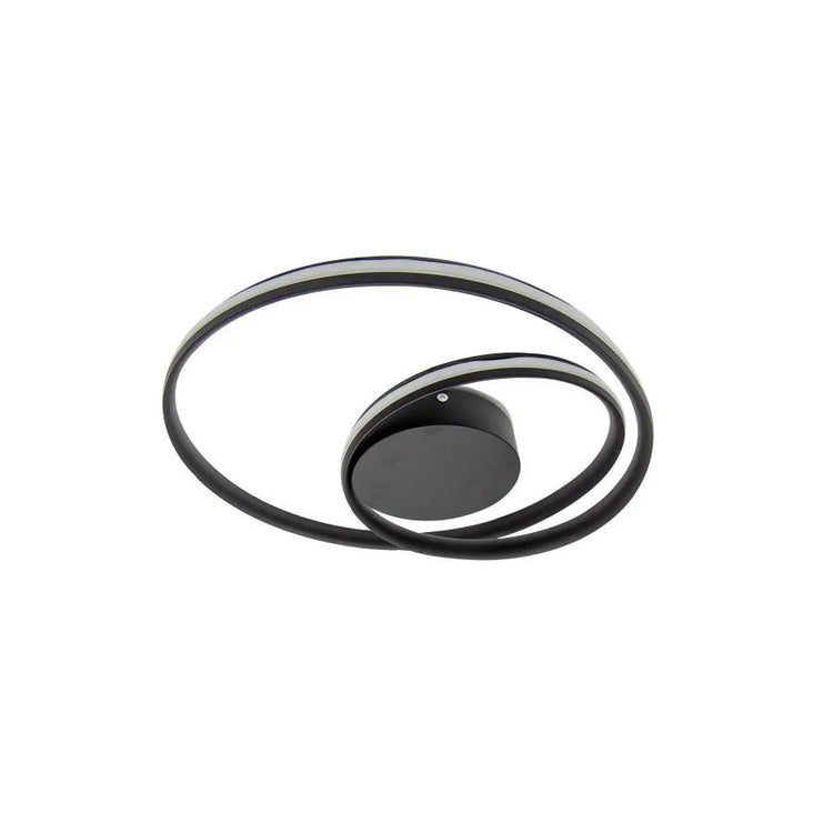 Lustra LED cu telecomanda VECTOR ARCADIA 56W, lumina Rece/Calda/Neutra, Dimabila, Negru