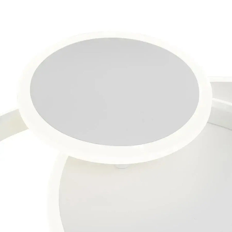 Lustra LED cu telecomanda SILVIAN, 58W, 3 Cercuri, lumina Rece/Calda/Neutra, Dimabila, Alb