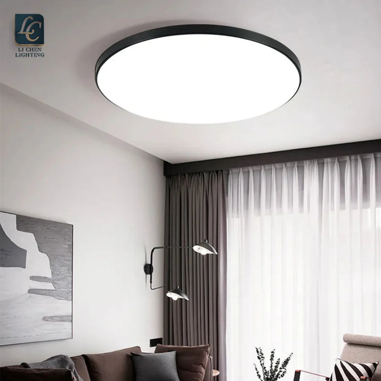 Plafoniera LED SOLIS 37cm 33W Lumina Neutra Negru