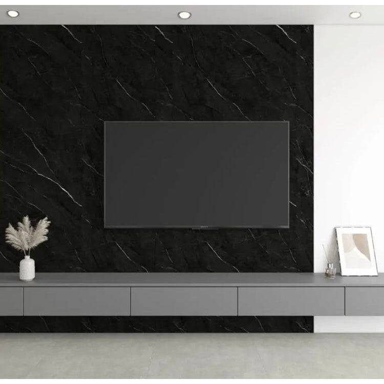 Panou Decorativ. SPC, MARMURA NEGRU 2800 X 960 X 4 mm, 2,688 mp