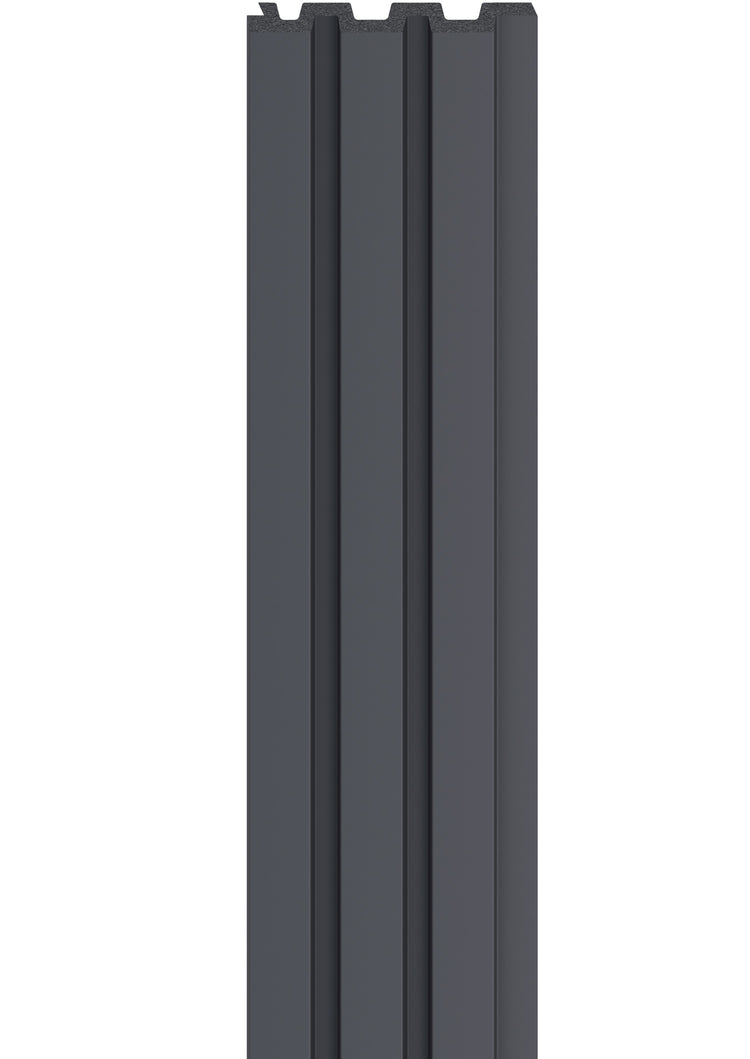 Panou riflaj LINERIO M-LINE ANTRACIT 2650 x 122 x 12 mm