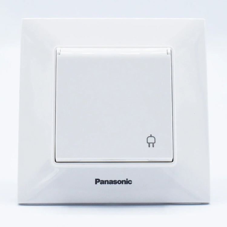 Priza simpla cu capac, 16A, IP20, Alb, Panasonic Arkedia Slim