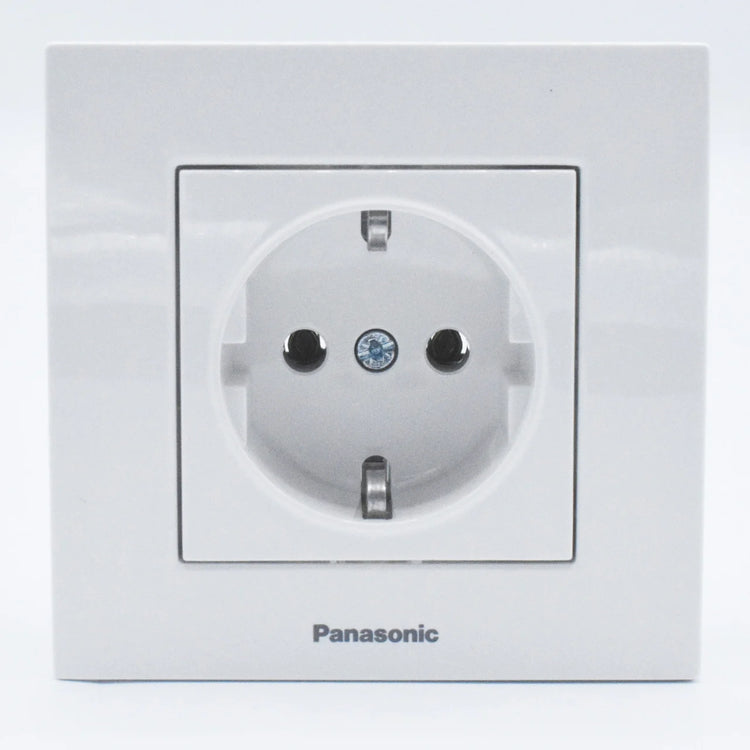 Priza simpla cu impamantare Karre Plus Panasonic, ST, alba