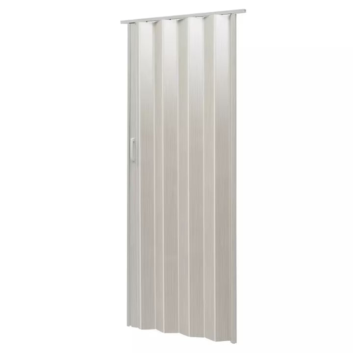 Usa plianta Tempo Line, 80x200cm, alb cu insertii gri