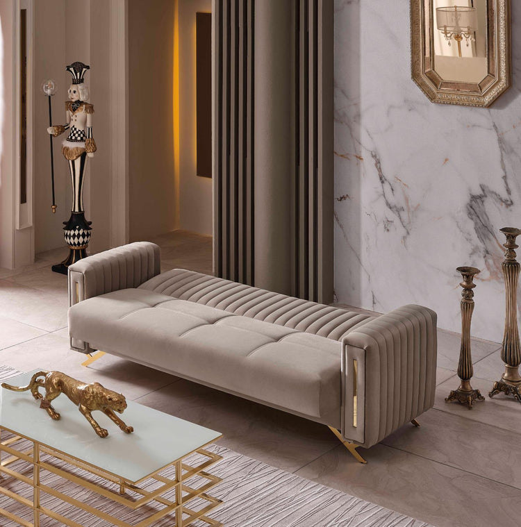 Canapea extensibila 3 locuri cu lada Semfoni