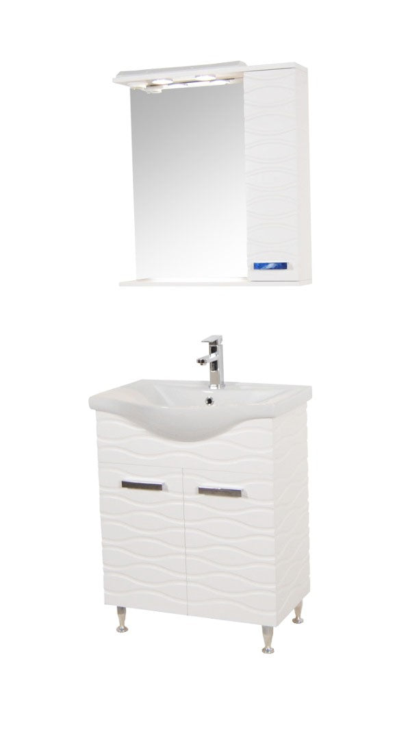 Bază și lavoar Seria 144, 65cm, Alb