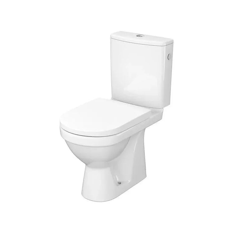 Set vas WC pe pardoseala Cersanit Zip 782 Simple On cu rezervor si capac soft close - La Cucu