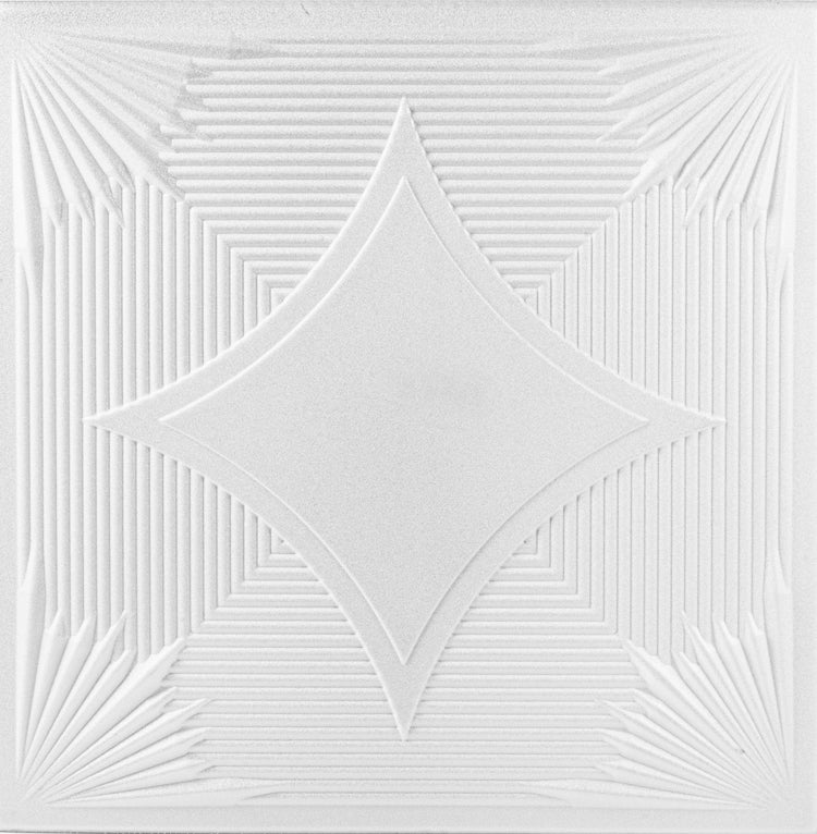 Tavan polistiren alb 0875, 50 x 50 cm , 2mp/pachet