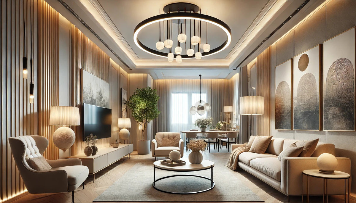 Lustra led perfecta pentru living - La Cucu