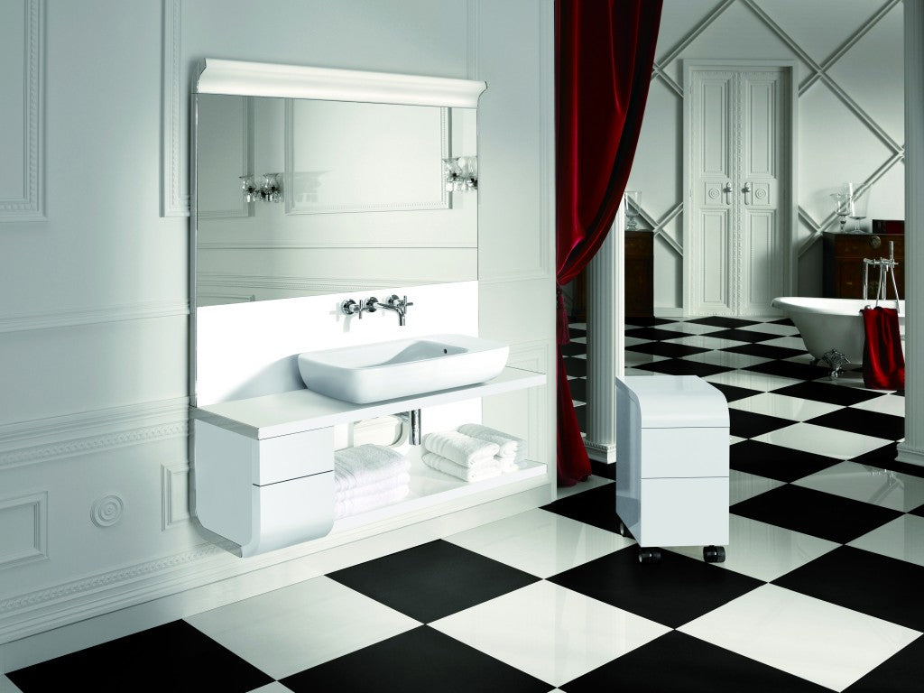 Gresie interior si exterior 60X60 cm SUPER SUPER WHITE FC-6B6000, aspect uni alb, suprafata lucioasa