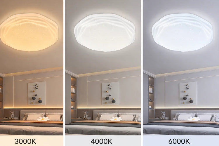 Plafonieră PL152 LED 35 cm, 32W, 3000K / 4000K / 6000K, Alb, Metal si Acril