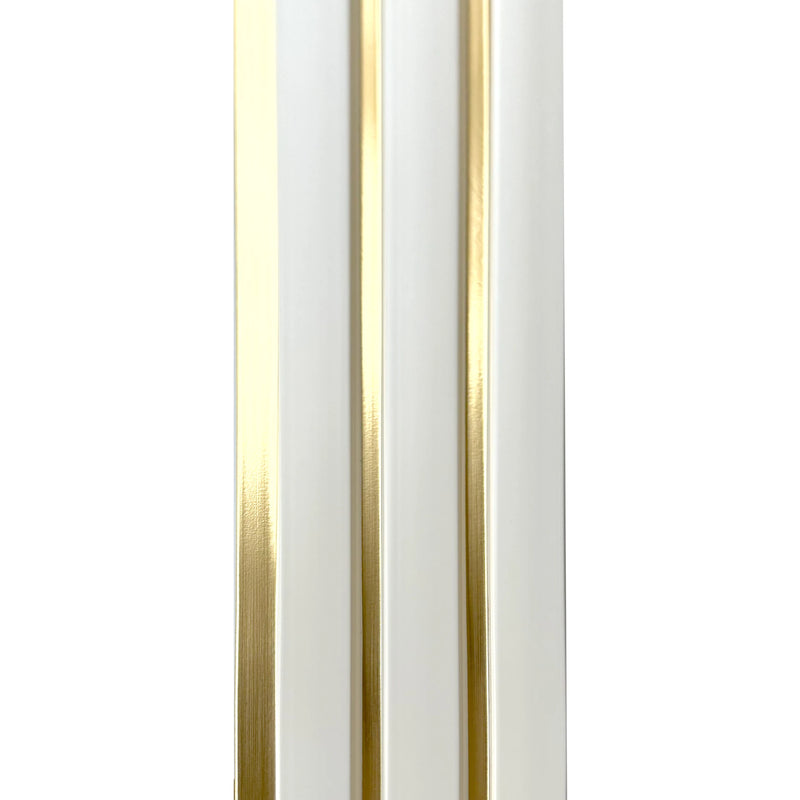 Riflaj alb decorativ in dungi aurii, 121.5 mm-1