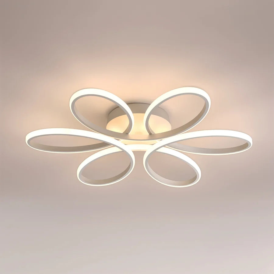Lustra LED cu telecomanda ELIZA, 63W, lumina Rece/Calda/Neutra, Dimabila, Alb-14