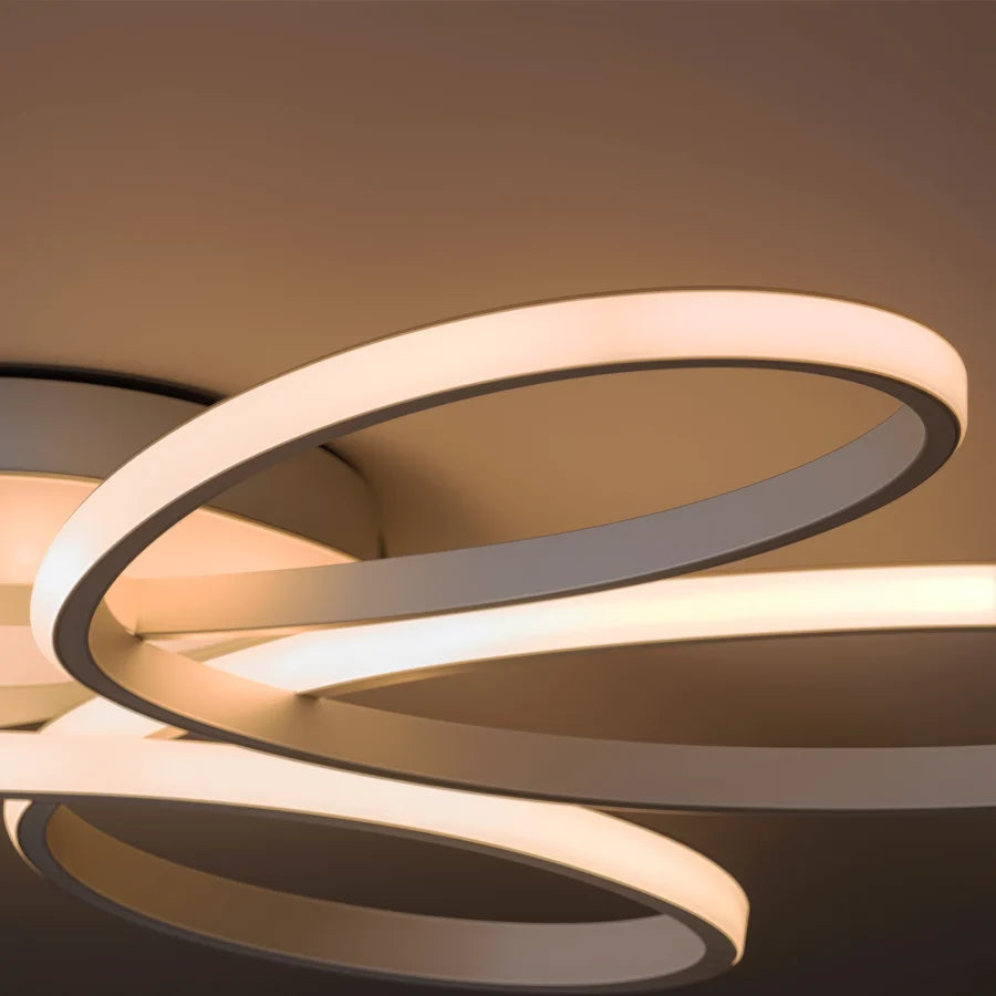 Lustra LED cu telecomanda ELIZA, 63W, lumina Rece/Calda/Neutra, Dimabila, Alb-10