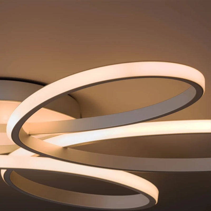 Lustra LED cu telecomanda ELIZA, 63W, lumina Rece/Calda/Neutra, Dimabila, Alb-10