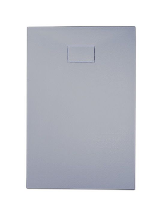 Cadita de dus din SMC, dreptunghiulara, decupabila, 80x120cm - Gri