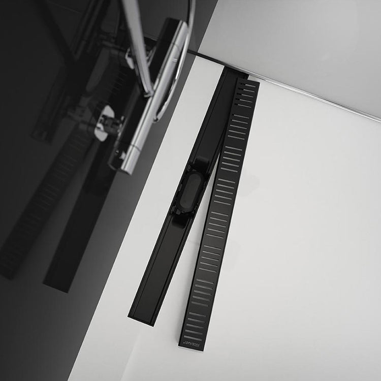 Rigola pentru dus neagra Alcaplast, Simple, 550mm