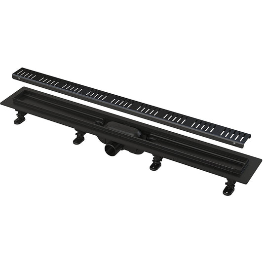 Rigola pentru dus neagra Alcaplast, Simple, 550mm