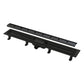 Rigola de dus AlcaPlast, Simple, cu capac, 65 cm, negru mat