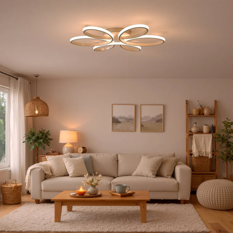 Lustra LED cu telecomanda ELIZA, 63W, lumina Rece/Calda/Neutra, Dimabila, Alb-6