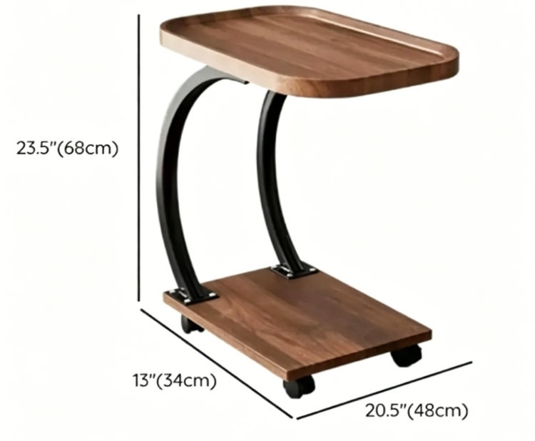 Masa cafea HT-220, 48x34x58 cm, stejar, MDF