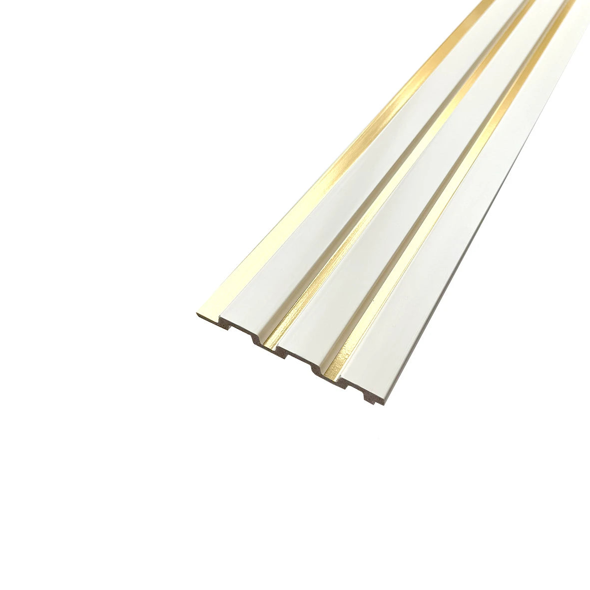 Riflaj alb decorativ in dungi aurii, 121.5 mm-2