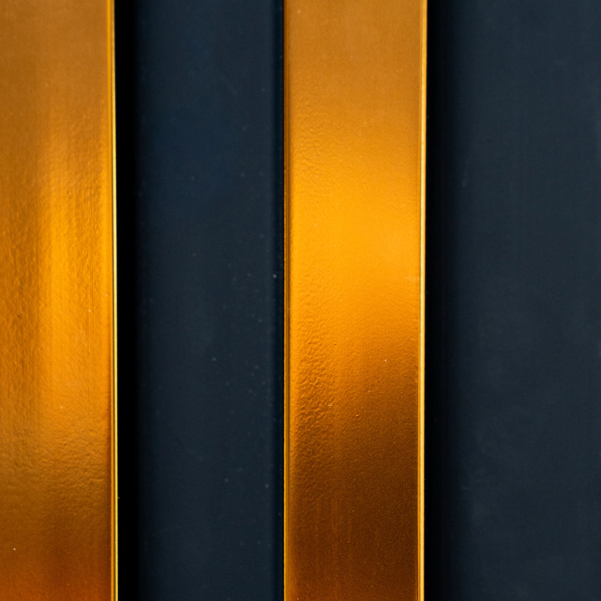 Riflaj decorativ negru cu dungi aurii, 120 mm-3