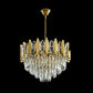 Candelabru 9*E27, Auriu, Metal si Cristal 2330/8